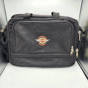 Vintage Harley-Davidson University laptop carry on bag computer case Black